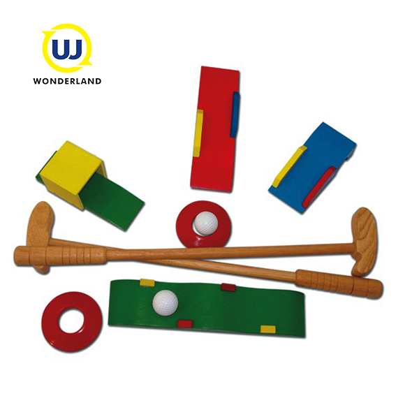 New Wood Kids Toy Golf Set