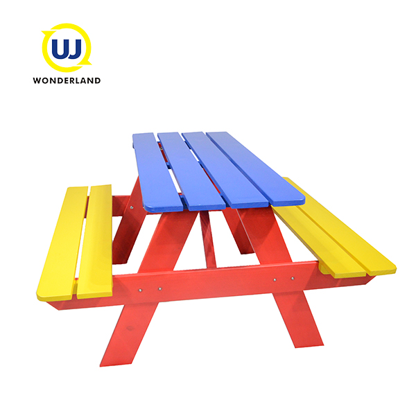 Pine Wood Outdoor Kids Picnic Table