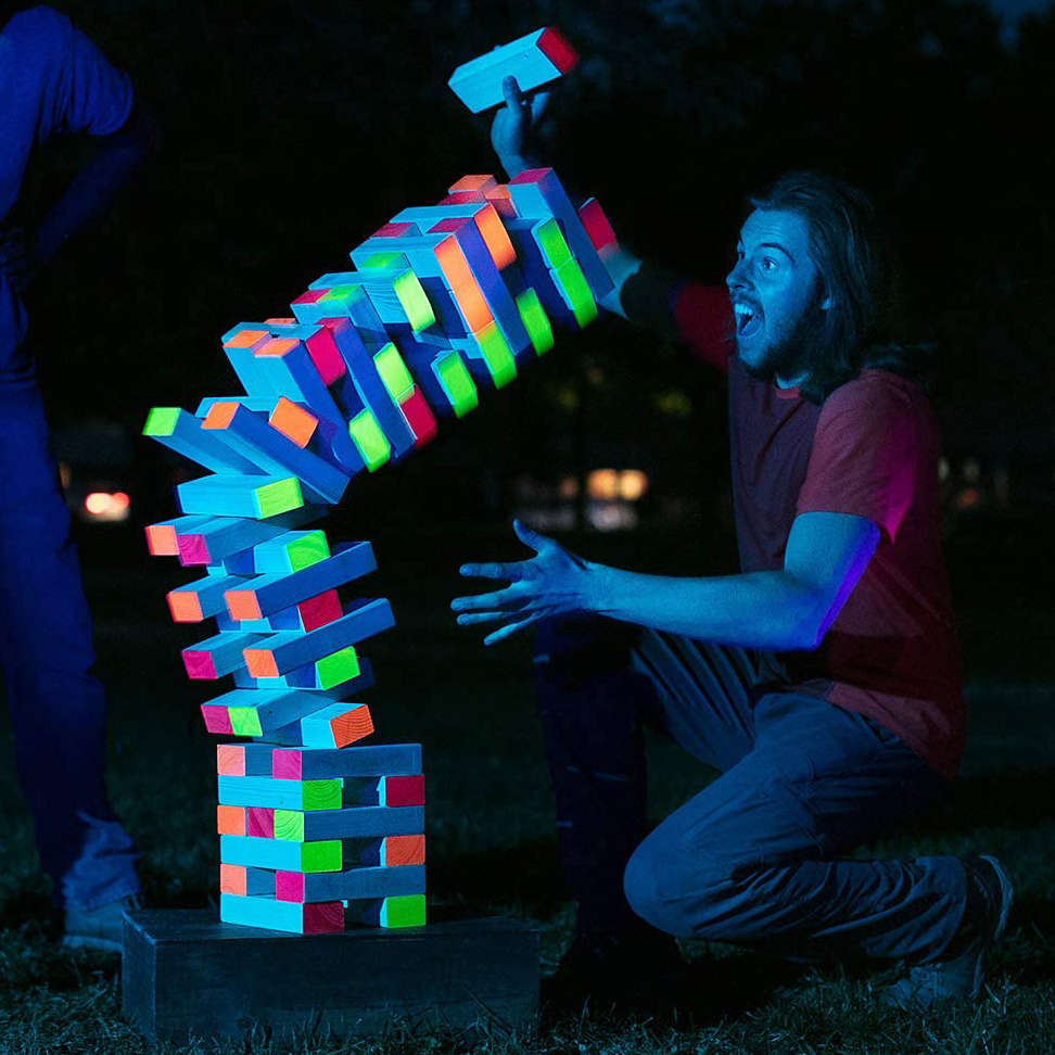 Attractive Glowing Giant Jenga