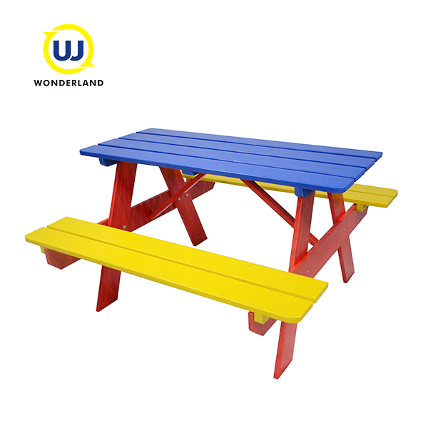 Pine Wood Outdoor Kids Picnic Table