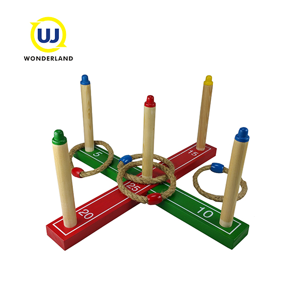 Classical Ring Toss Game Pine Wood