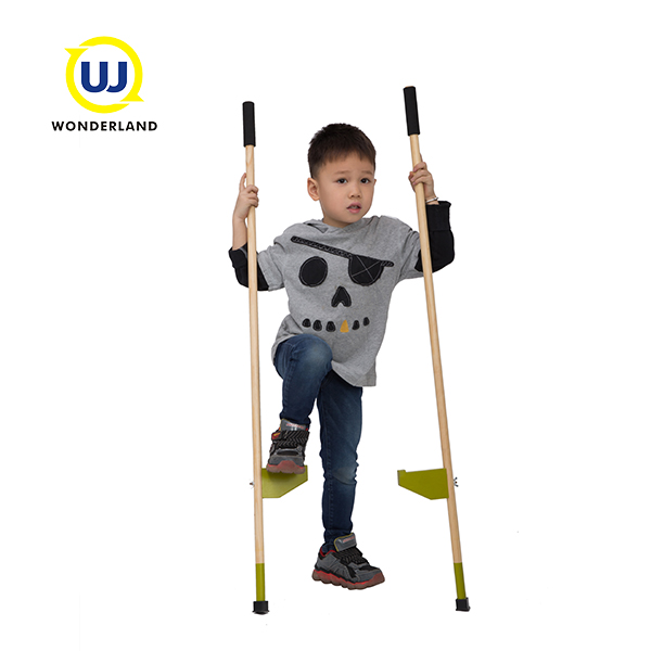 Children Wooden Stilts Toy Pine Wood